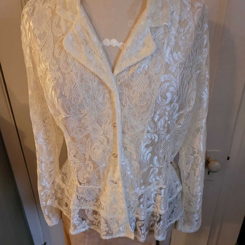Together Lace Blouse in Cream